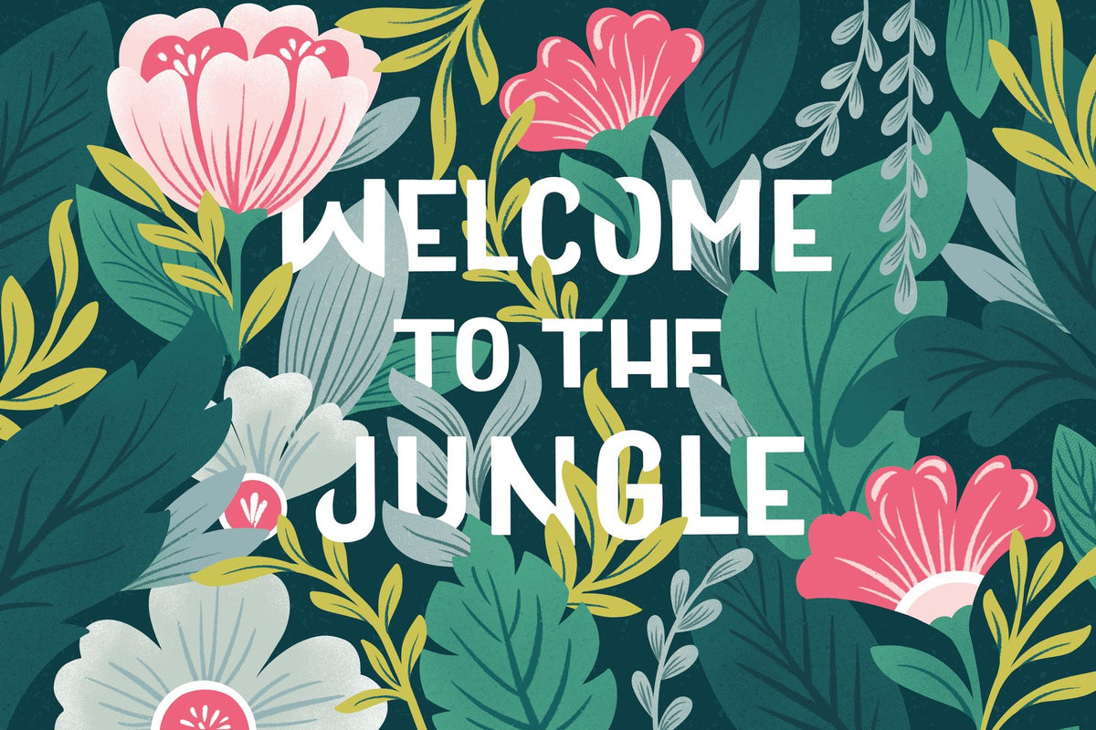 Welcome to the Jungle Mural Wallpaper - pure wallpaper artwork