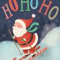 Skiing Santa Mural Wallpaper - pure wallpaper artwork