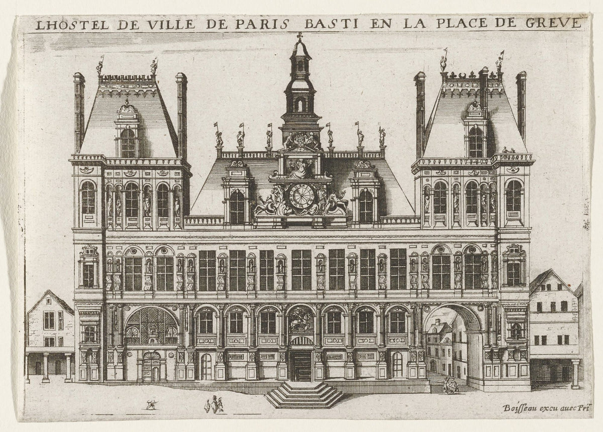 L'Hostel De Ville De Paris Mural Wallpaper - pure wallpaper artwork
