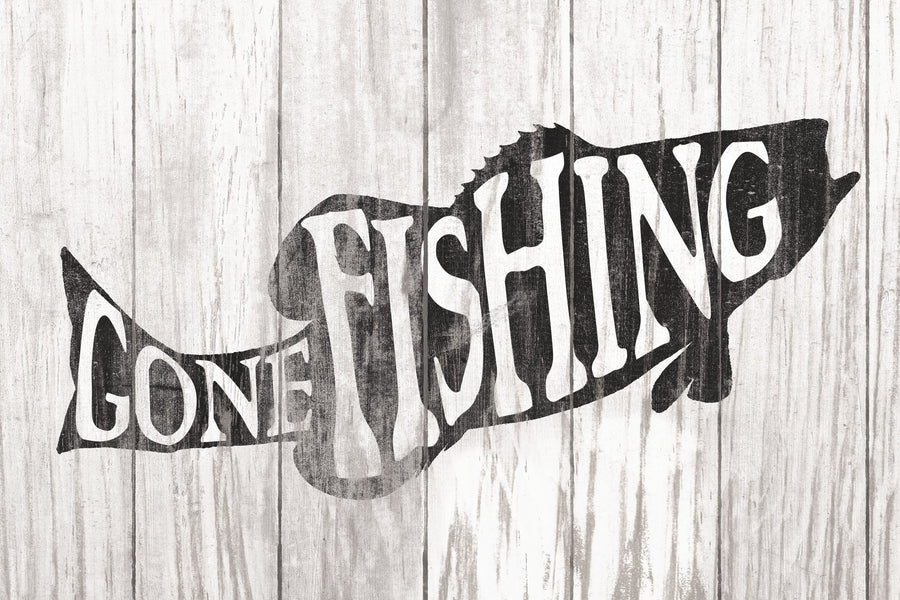Gone Fishing Mural Wallpaper