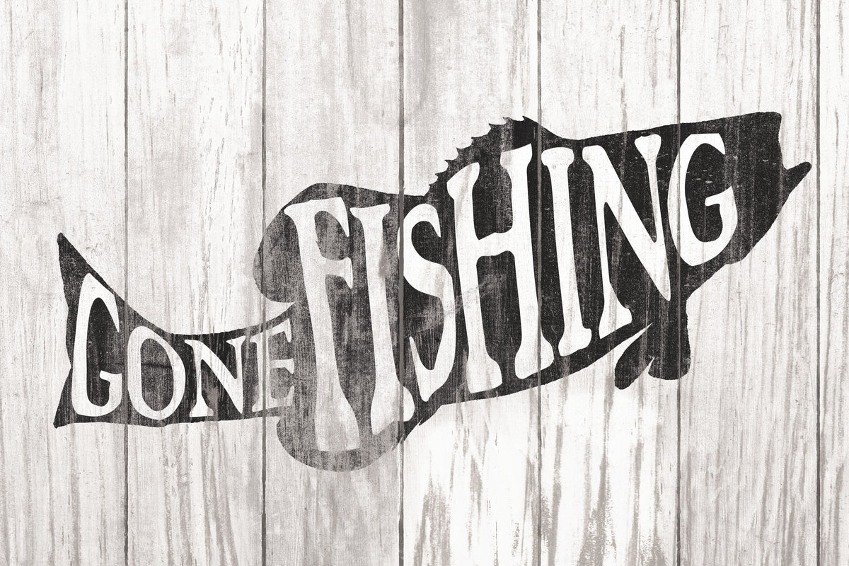 Gone Fishing Mural Wallpaper - pure wallpaper artwork