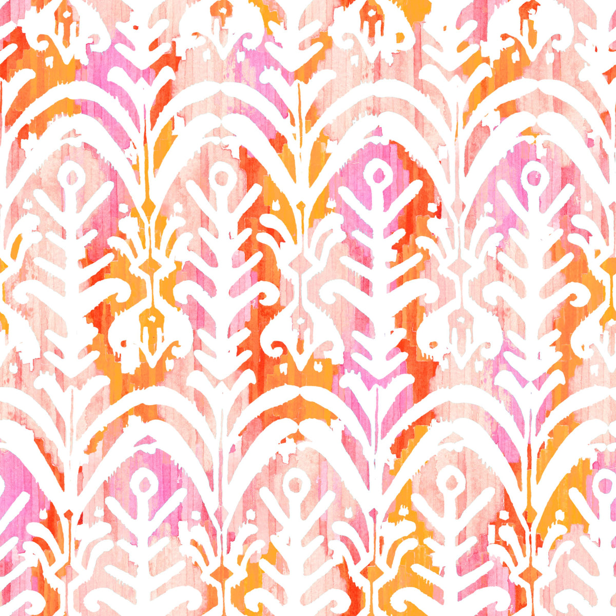 Rose Ikat Mural Wallpaper - pure wallpaper artwork