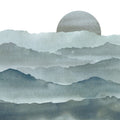 Sunrise Mountain View, Teal Mural Wallpaper - pure wallpaper artwork