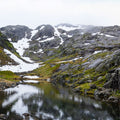 Mountain Stream Reflection Mural Wallpaper - pure wallpaper artwork
