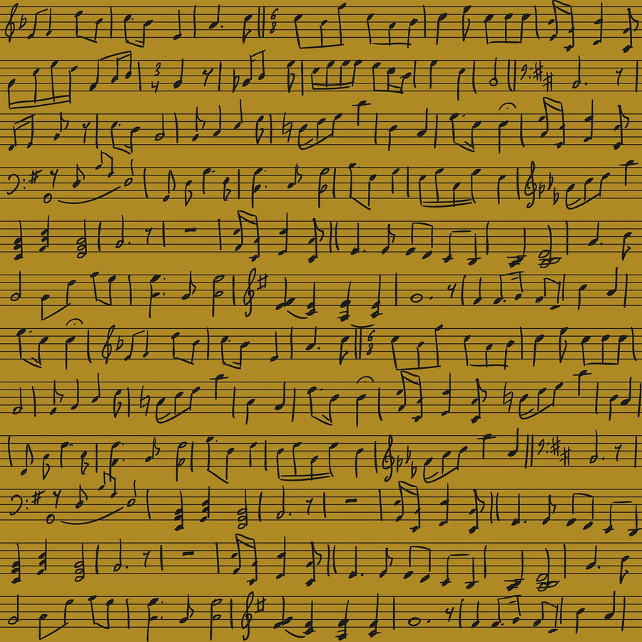 Notes on a Score, Sunflower Mural Wallpaper