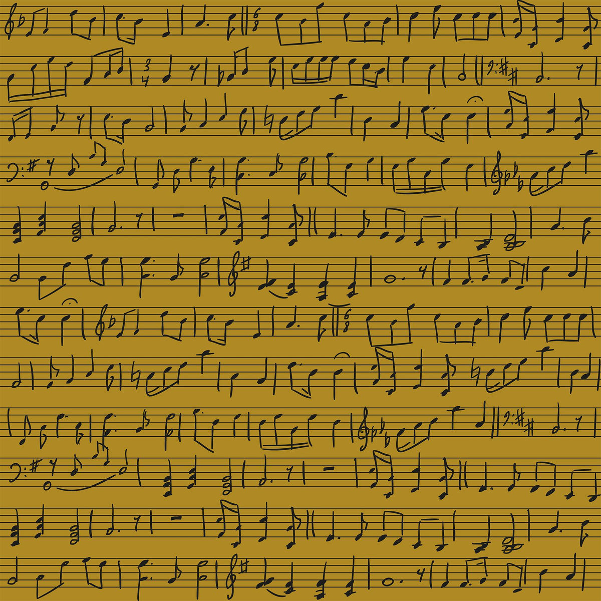 Notes on a Score, Sunflower Mural Wallpaper - pure wallpaper artwork