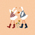 Ducks in the Pumpkin Patch V Mural Wallpaper - pure wallpaper artwork