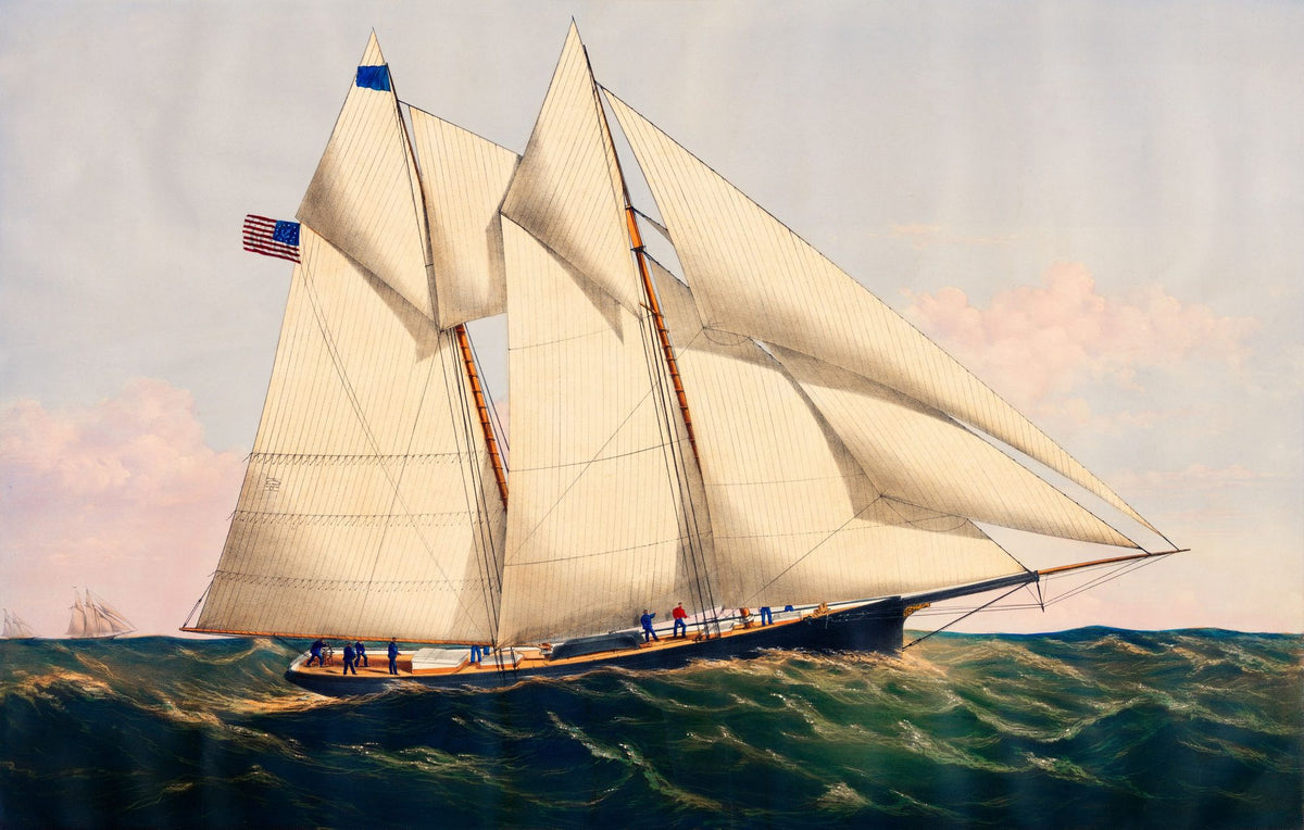 Nautical Wallpaper Mural – Maritime Wall Mural – The Yacht Henrietta