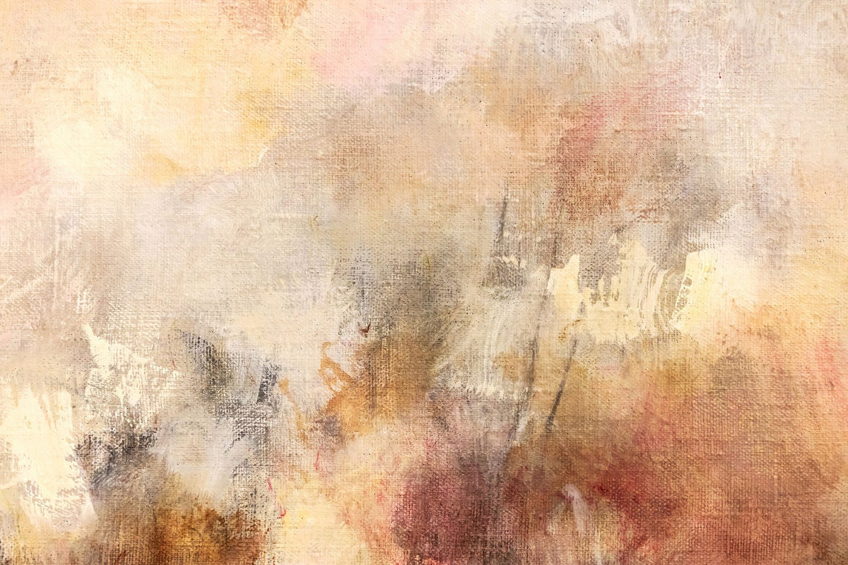 Soft Abstract Beige Mural Wallpaper - pure wallpaper artwork