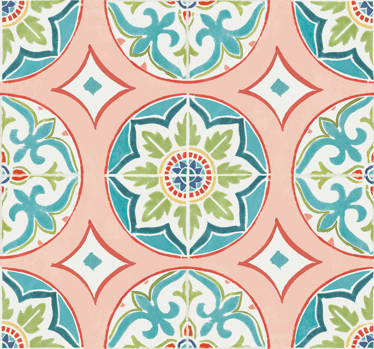 Kaleido Coral Mural Wallpaper - pure wallpaper artwork
