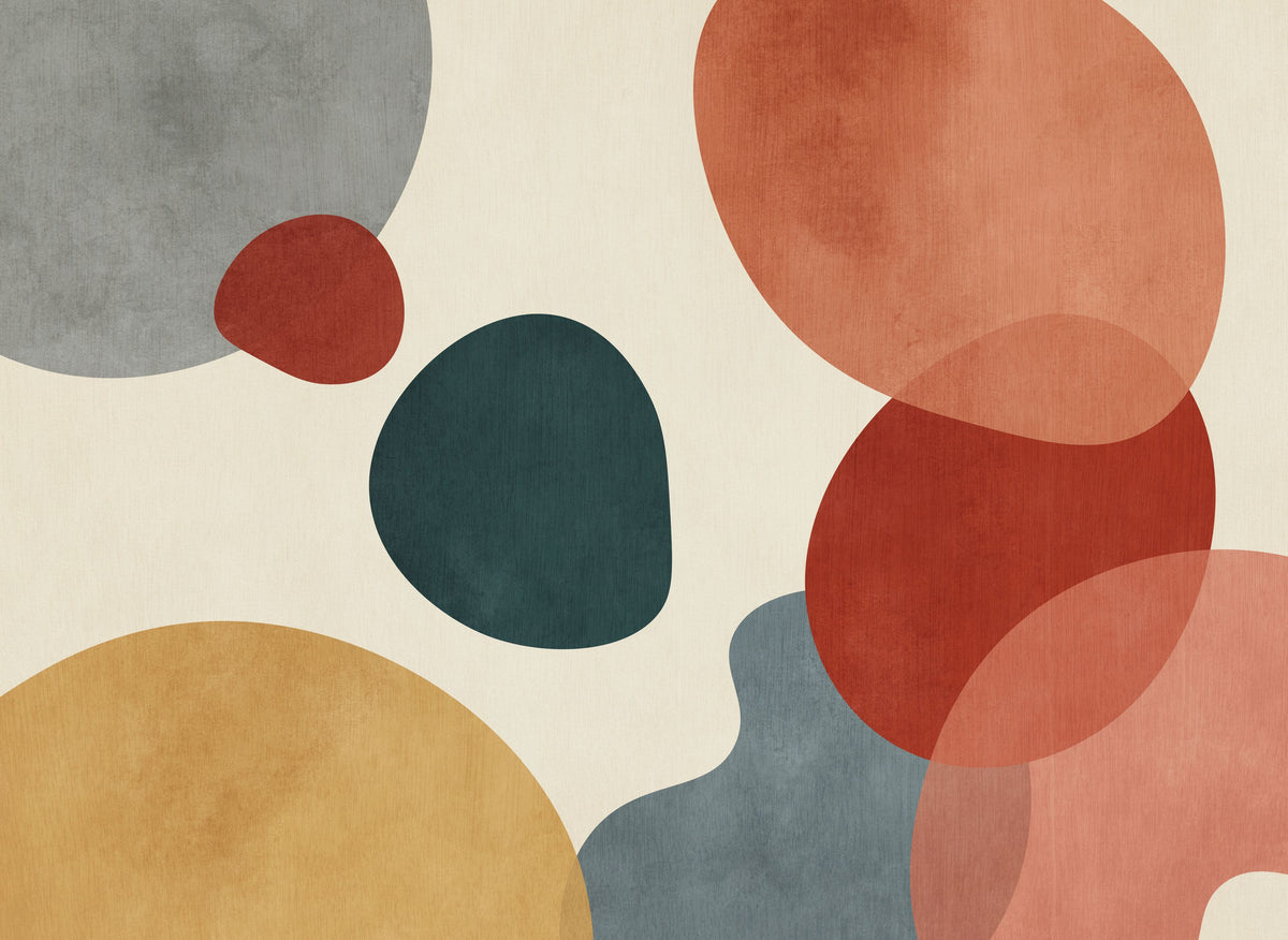 Shapes & Forms Mural Wallpaper - pure wallpaper artwork