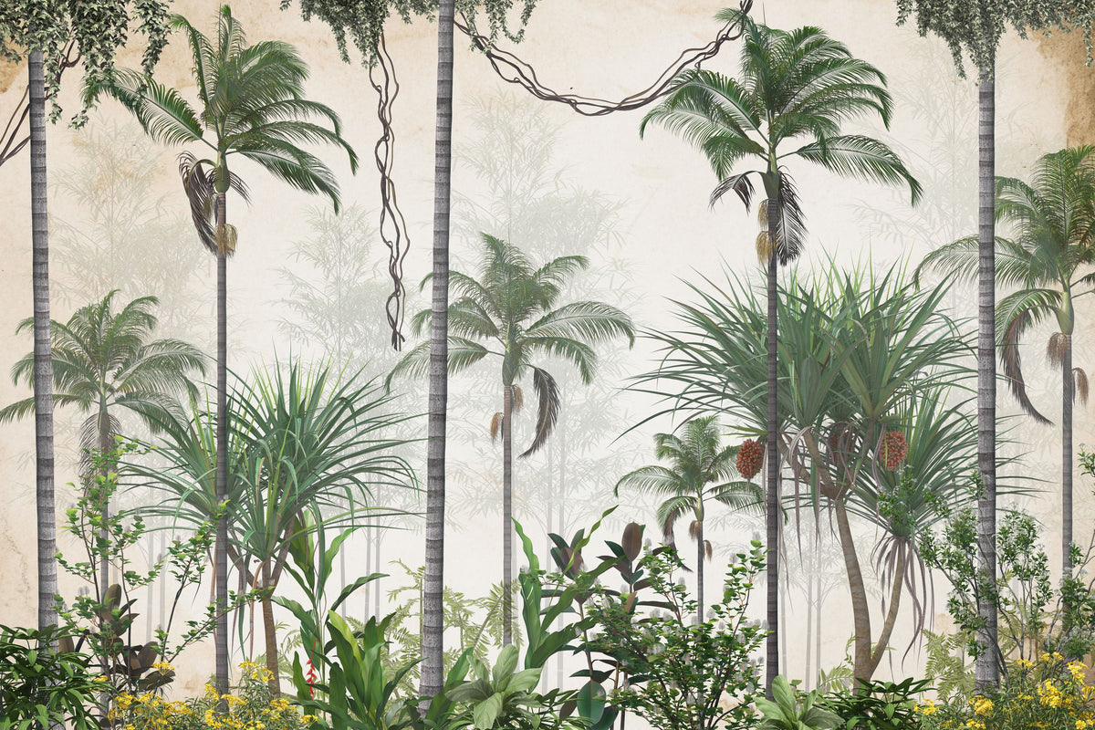 Coconut Grove Mural Wallpaper - pure wallpaper artwork