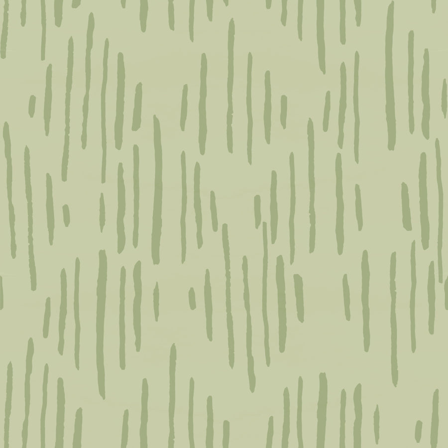 Macrame Lines Green Mural Wallpaper