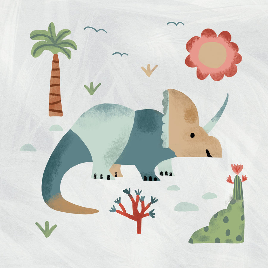 Dino Fun III Mural Wallpaper