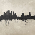 Tampa Florida Skyline Concrete Mural Wallpaper - pure wallpaper artwork