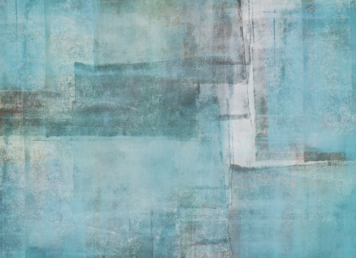 Texture Fields Teal Mural Wallpaper - pure wallpaper artwork
