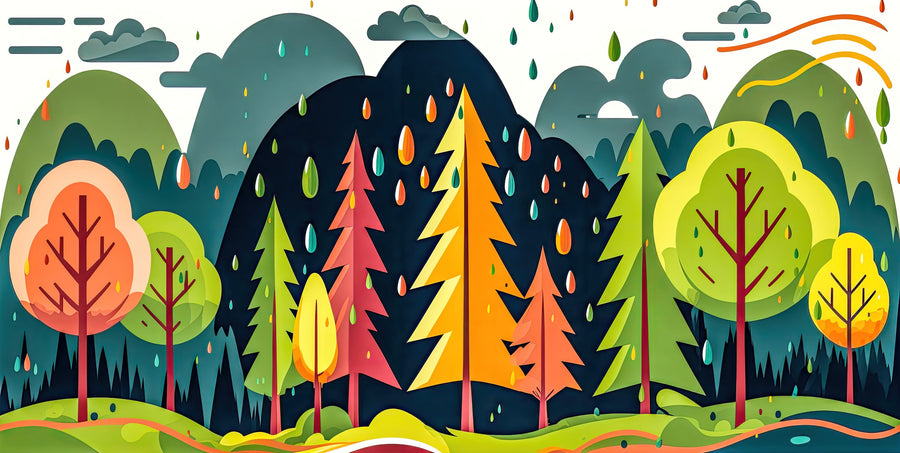 Fantasy Forest Fall Mural Wallpaper