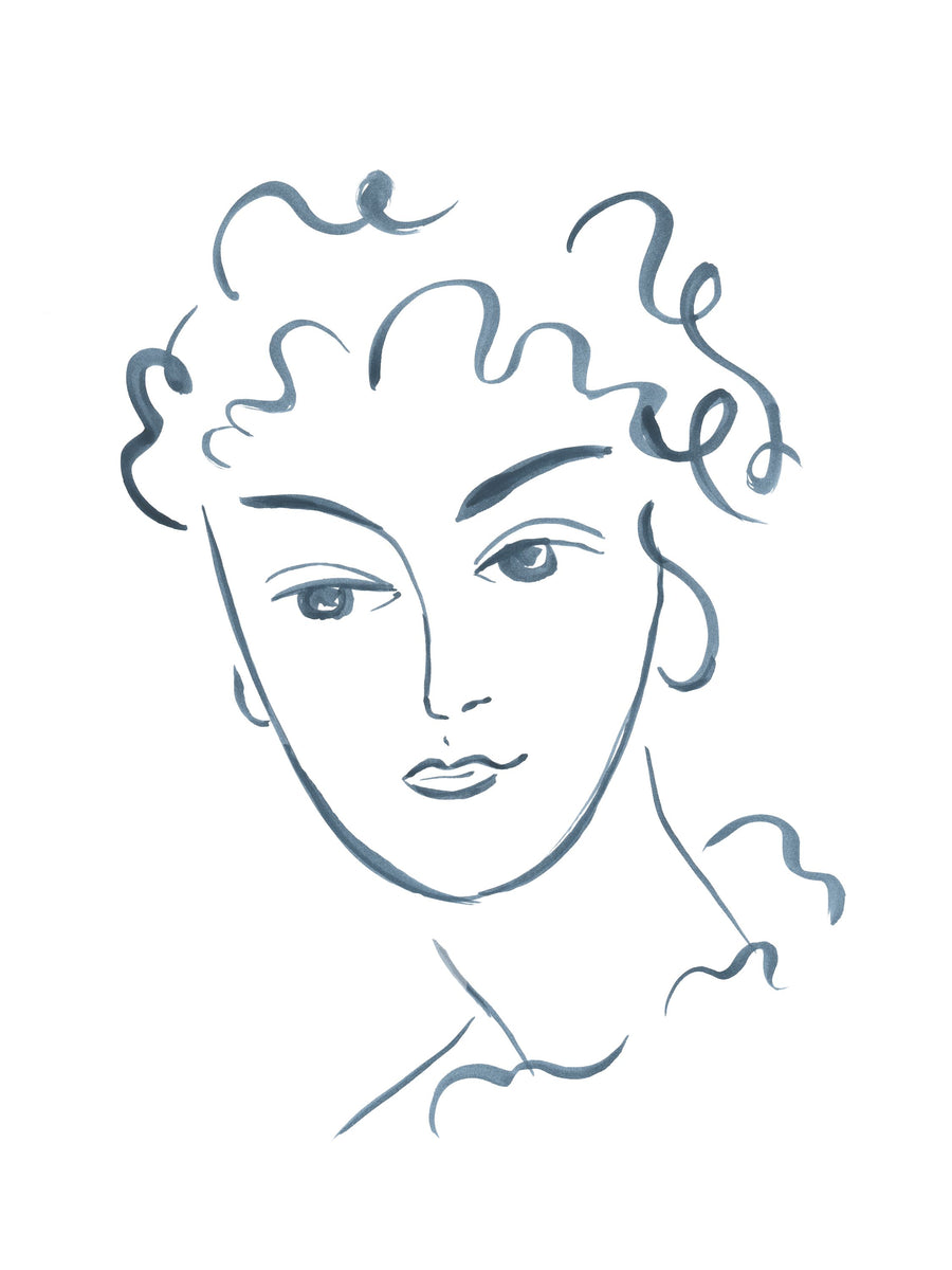 Whimsy Portrait II Mural Wallpaper