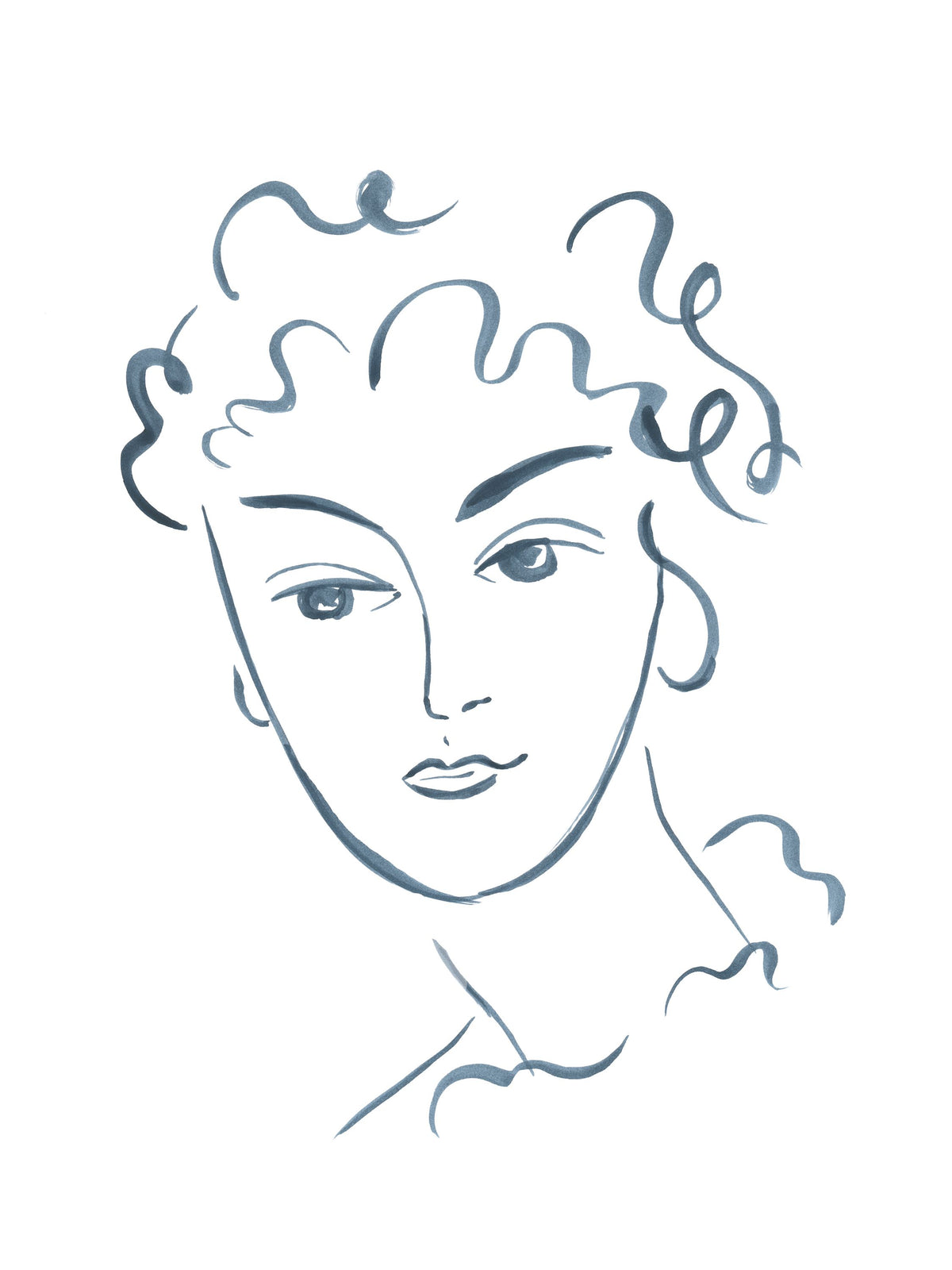 Whimsy Portrait II Mural Wallpaper - pure wallpaper artwork
