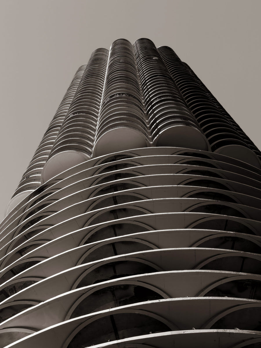 Chicago Skyline Marina City III Mural Wallpaper