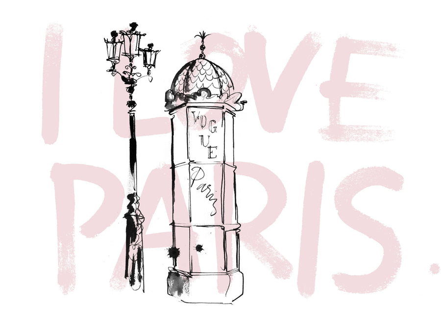 Paris, Je Love You Mural Wallpaper