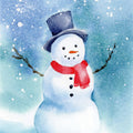 Happy Snowman Mural Wallpaper - pure wallpaper artwork