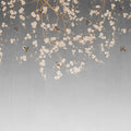 Beneath the Cherry Tree Gray Mural Wallpaper - pure wallpaper artwork