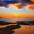 Formentera Sunset Mural Wallpaper - pure wallpaper artwork