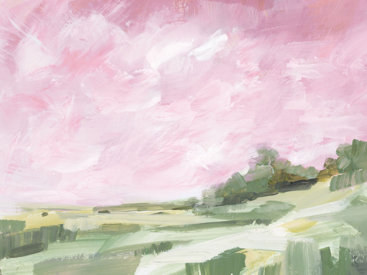 Pink Sky Mural Wallpaper - pure wallpaper artwork