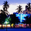 Neon Colony Sunset Mural Wallpaper - pure wallpaper artwork