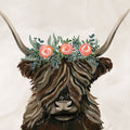 Longhorn with Rose Crown Texture Mural Wallpaper - pure wallpaper artwork