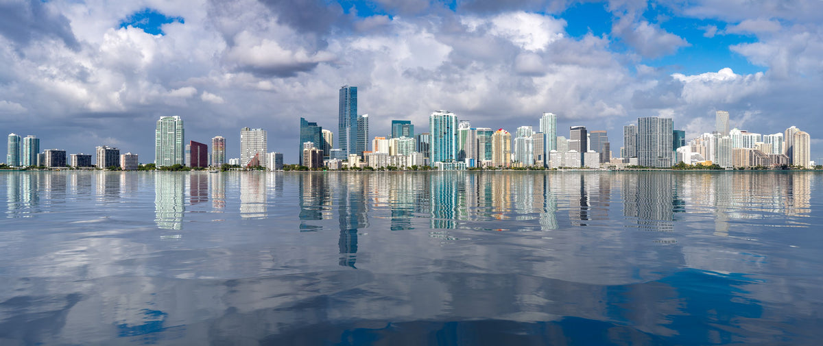 Miami Skyline Mural Wallpaper - pure wallpaper artwork