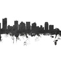 Phoenix Skyline Black & White Mural Wallpaper - pure wallpaper artwork