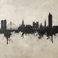 Nantes France Skyline Concrete Mural Wallpaper - pure wallpaper artwork