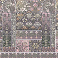 Art Deco Floral Wall Pink Mural Wallpaper - pure wallpaper artwork