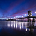 Twilight Harbor Mural Wallpaper - Blue Tone - pure wallpaper artwork
