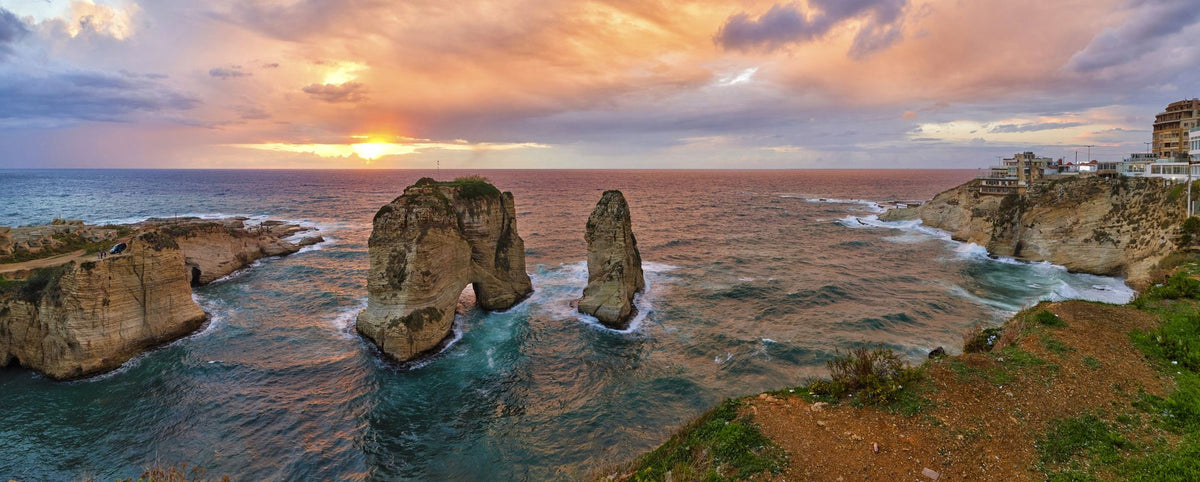 Sunset Sentinels Mural Wallpaper - pure wallpaper artwork