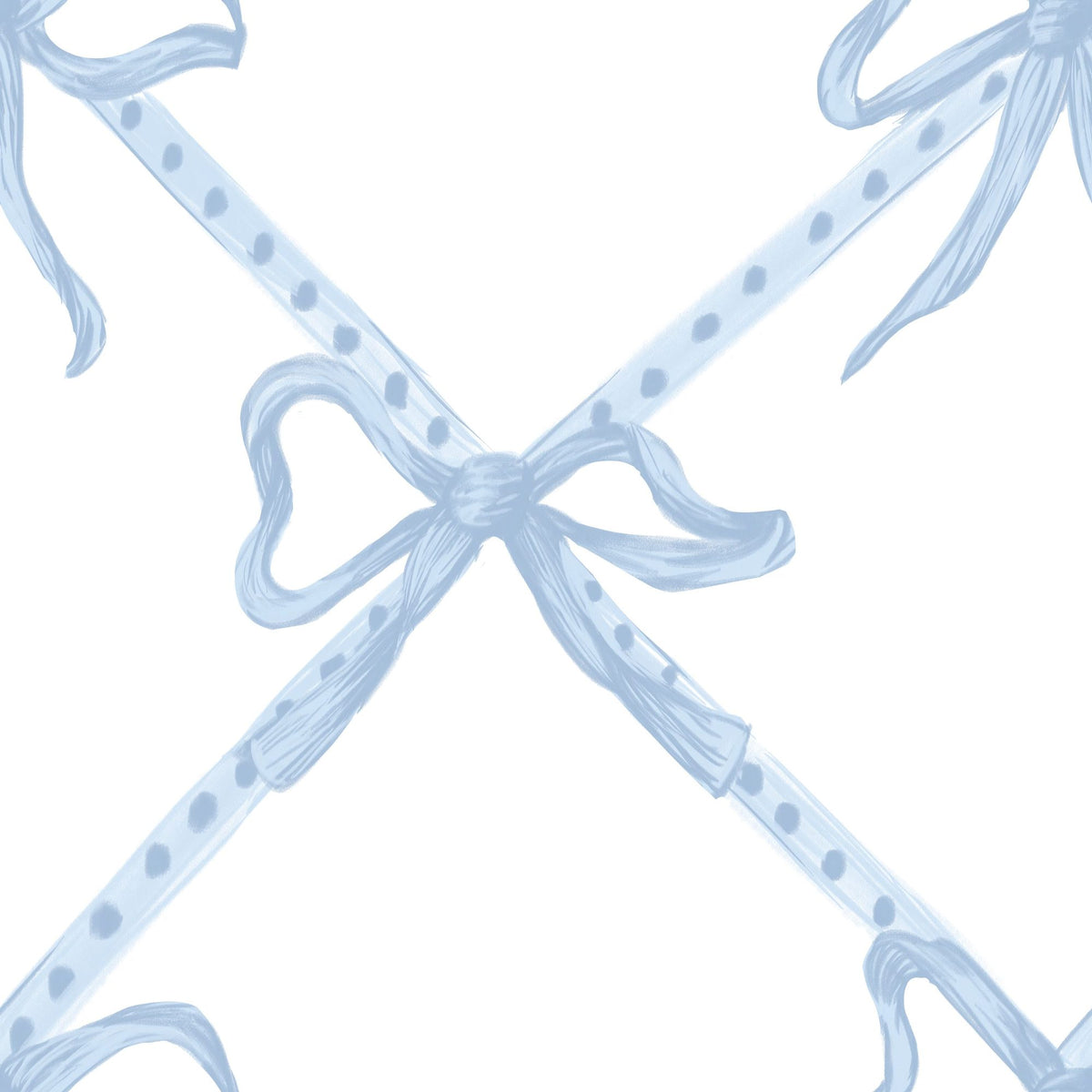 Petite Bows Sky Mural Wallpaper - pure wallpaper artwork