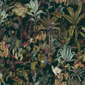 Tropical Wonderland, Forest Green Mural Wallpaper - pure wallpaper artwork
