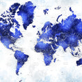 World Map Cities - Georgino Mural Wallpaper - pure wallpaper artwork