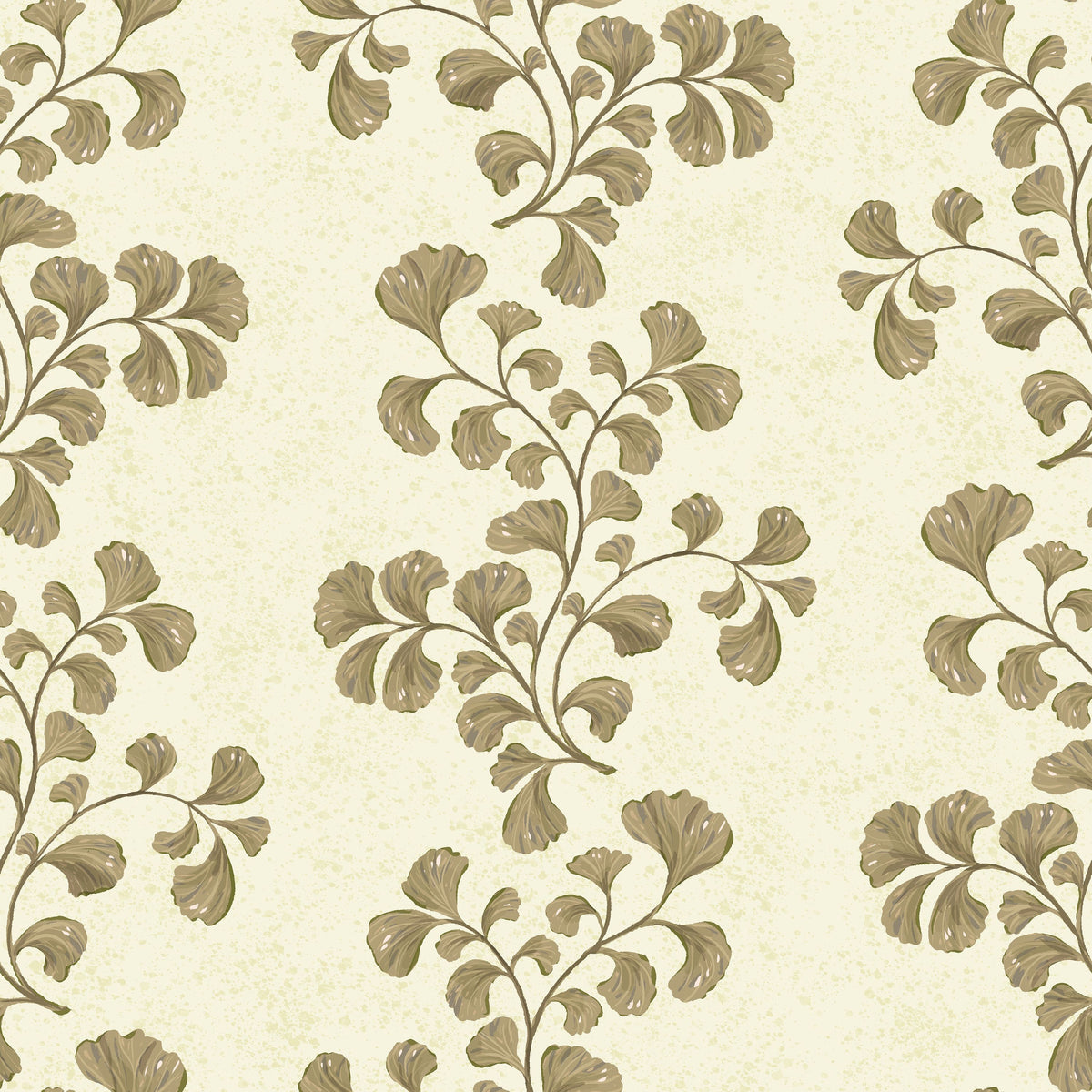 Fern Stripes, Beige Mural Wallpaper - pure wallpaper artwork