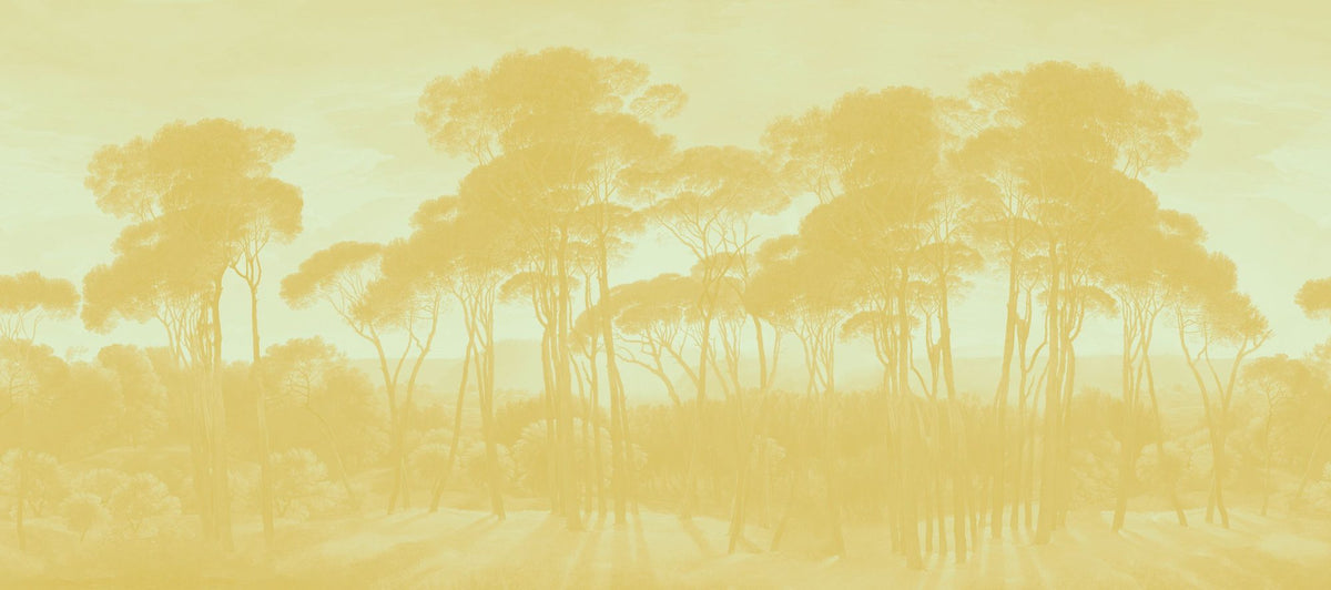 Mediterranean Pine Landscape, Citrus Mural Wallpaper - pure wallpaper artwork