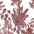 Parrots Jungle, Red Mural Wallpaper - pure wallpaper artwork