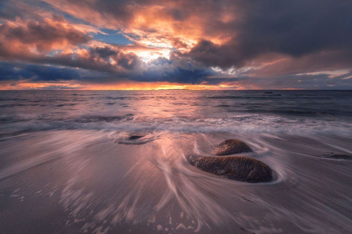 Lofoten Sunset Mural Wallpaper - pure wallpaper artwork