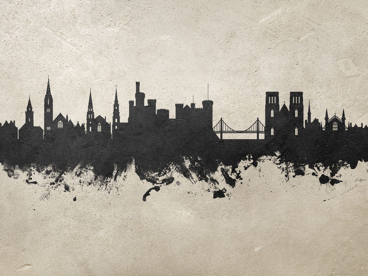 Inverness Scotland Skyline Concrete Mural Wallpaper - pure wallpaper artwork