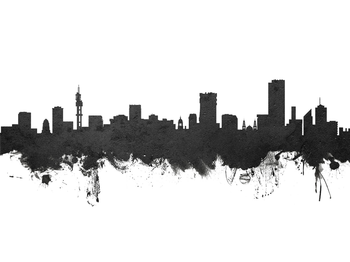 Pretoria South Africa Skyline Black & White Mural Wallpaper - pure wallpaper artwork
