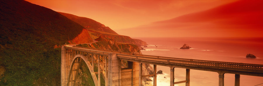 Golden Bridge Passage Mural Wallpaper
