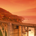 Golden Bridge Passage Mural Wallpaper - pure wallpaper artwork