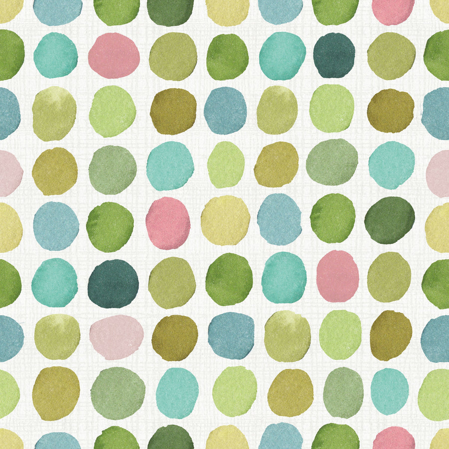 A Mix of Circles Pink Mural Wallpaper