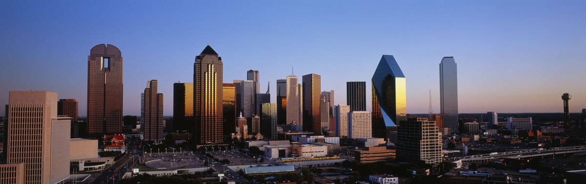 Golden Metropolis Dusk Mural Wallpaper - pure wallpaper artwork